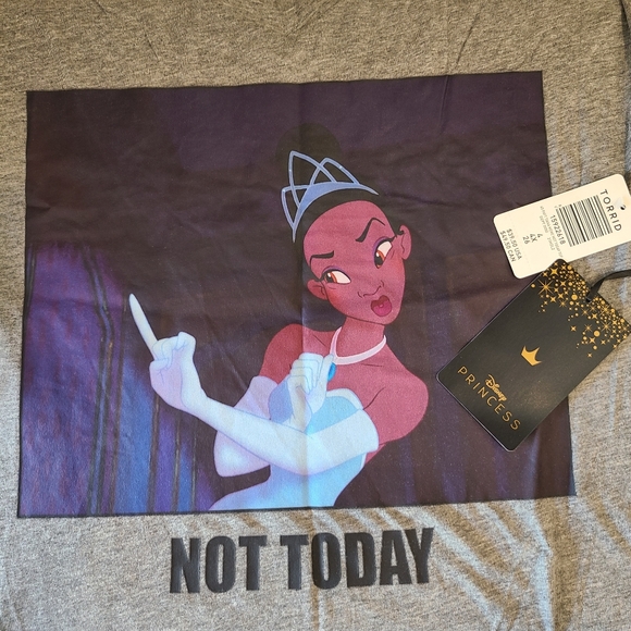 Torrid Top Disney Princess Tiana “Not Today” T-Shirt - Picture 6 of 14